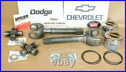 Dana 60 Front Axle Shaft 35 Spline Greasable Conversion Kit Chevy Or Dodge