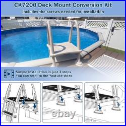 Deck Mount Conversion Kit for Roll Guard Frame Pool Ladder Upgrade Steps to De