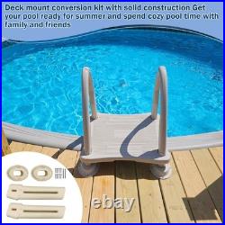 Deck Mount Conversion Kit for Roll Guard Frame Pool Ladder Upgrade Steps to De