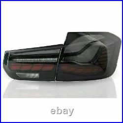 Dragon Scale Black Full LED Sequential Taillights for 12-18 BMW F30 3er F80 M3