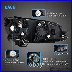 Dual Beam DRL Headlights Fit V-W G0lf MK7.5 2017-UP WithSequential RHD