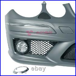E63 Styled Front Bumper Cover With Fog Lights For 03-09 Mercedes E Class W211