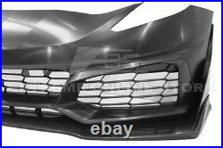 EOS For 14-19 Corvette C7 ZR1 Style Front Bumper Cover Grille Splitter Lip Kit