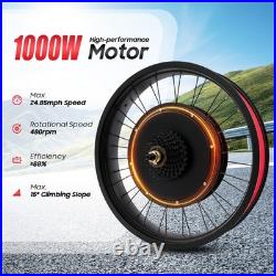 Electric Bicycle Wheel 48V Brushless Hub Motor Kit Commuter E-Bike Upgrade Part