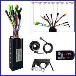 Electric Bike MTB Conversion Kit with 30A Sine Wave Controller and 8 PAS Kit