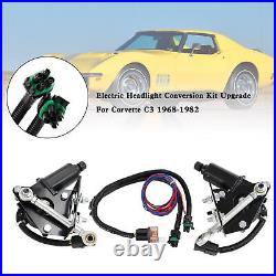 Electric Headlight Conversion Kit Upgrade For Corvette C3 1968-1982 AY