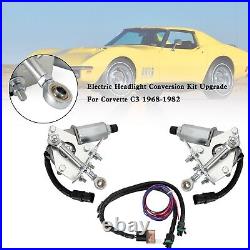 Electric Headlight Conversion Kit Upgrade For Corvette C3 1968-1982 RF