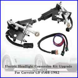 Electric Headlight Conversion Kit Upgrade For Corvette C3 1968-1982 UK Electric Headlight Conversion Kit Upgrade For Corvette C3 1968-1982 UK