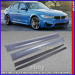 F80 M3 Style Side Skirts +Performance Extension Add-on For BMW F30 F31 2012-2018