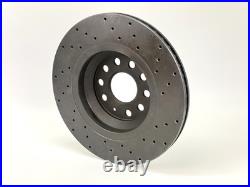 FOR VW GOLF MK7 7.5 GTD TSi REAR BIG BRAKE DISC UPGRADE CONVERSION KIT DRILLED