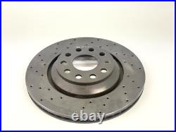 FOR VW GOLF MK7 7.5 GTD TSi REAR BIG BRAKE DISC UPGRADE CONVERSION KIT DRILLED
