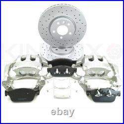FOR VW TRANSPORTER T5 T6 FRONT BIG BRAKE CONVERSION DRILLED CALIPER KIT 340mm
