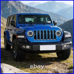 FULL LED Headlights Fits Jeep Wrangler JL & Gladiator 2018-2024 DRL WithDynamic X2