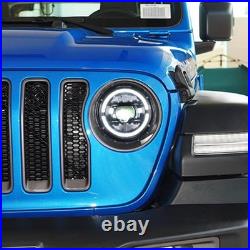 FULL LED Headlights Fits Jeep Wrangler JL & Gladiator 2018-2024 DRL WithDynamic X2