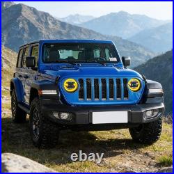 FULL LED Headlights Fits Jeep Wrangler JL & Gladiator 2018-2024 DRL WithDynamic X2