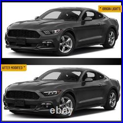 FULL LED Projector Headlights For 2015-2017 Ford Mustang WithStart-UP Animation X2