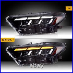 FULL LED Projector Headlights For 2015-2017 Ford Mustang WithStart-UP Animation X2