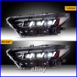 FULL LED Projector Headlights For 2015-2017 Ford Mustang WithStart-UP Animation X2