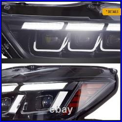 FULL LED Projector Headlights For 2015-2017 Ford Mustang WithStart-UP Animation X2