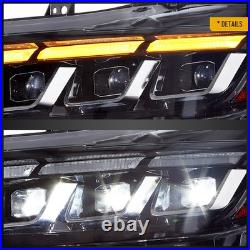 FULL LED Projector Headlights For 2015-2017 Ford Mustang WithStart-UP Animation X2