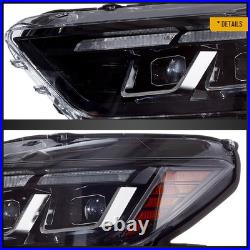 FULL LED Projector Headlights For 2015-2017 Ford Mustang WithStart-UP Animation X2