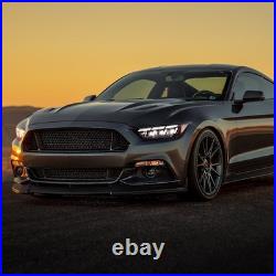 FULL LED Projector Headlights For 2015-2017 Ford Mustang WithStart-UP Animation X2