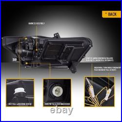 FULL LED Projector Headlights For 2015-2017 Ford Mustang WithStart-UP Animation X2