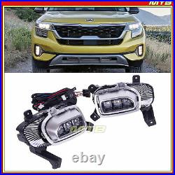 Fog Lamps LED SX Turbo Style Right Left Light Assembly For Kia Seltos 2021-Up