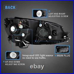 For 2013-17 VW Golf 7 MK7 FULL LED Headlights Red Strip Front Lamp Fit Halogen