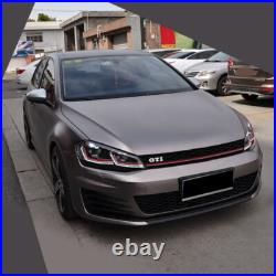 For 2013-2017 VW Golf 7 MK7 FULL LED Headlights Red Strip Front Lamp Fit Halogen