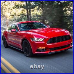 For 2015 2016 2017 Ford Mustang LED Headlights Projector Front Headlamps Pair