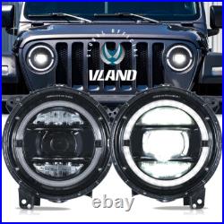 For 2018-2024 Jeep Wrangler JL & Gladiator FULL LED Headlights WithAnimation DRL2