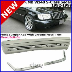 For 92-98 MB W140 S Class W140 Sedan 4Dr Exterior Trim Complete Front Bumper Kit