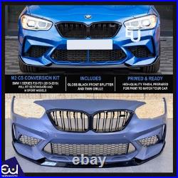 For Bmw 1 Series F20 M2 Competition Conversion Front Bumper With Splitter 2015+ For Bmw 1 Series F20 M2 Competition Conversion Front Bumper With Splitter 2015+