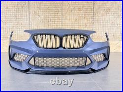 For Bmw 1 Series F20 M2 Competition Conversion Front Bumper With Splitter 2015+