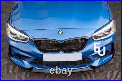 For Bmw 1 Series F20 M2 Competition Conversion Front Bumper With Splitter 2015+