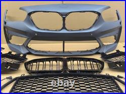 For Bmw 1 Series F20 M2 Competition Conversion Front Bumper With Splitter 2015+
