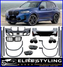 For Bmw X4 G02 Upgrade To X4m F98 Style Full Conversion Body Kit Bumper Lights