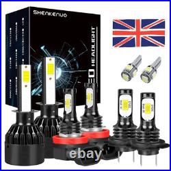 For Ford Transit Custom Headlight 6500K White Upgrade Led Fog Side Light Bulbs