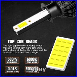 For Ford Transit Custom Headlight 6500K White Upgrade Led Fog Side Light Bulbs