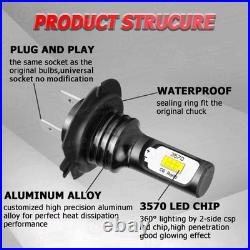 For Ford Transit Custom Headlight 6500K White Upgrade Led Fog Side Light Bulbs