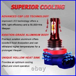 For Ford Transit Custom Headlight 6500K White Upgrade Led Fog Side Light Bulbs