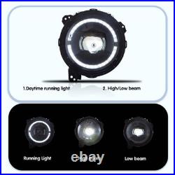For Jeep Wrangler JL / Gladiator 2018-2024 VLAND Headlights FULL LED withAnimation