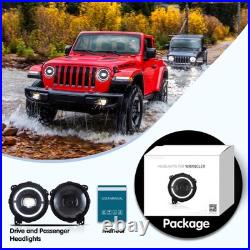 For Jeep Wrangler JL / Gladiator 2018-2024 VLAND Headlights FULL LED withAnimation