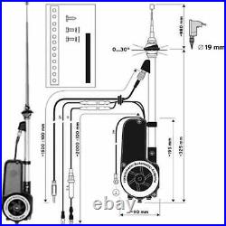 For Mercedes 200-280e w114 w115 automatic antenna Hirschmann motor antenna