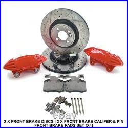 For Mini R55 R56 R57 R58 R59 Front Jcw Brake Discs Calipers Upgrade Conversion