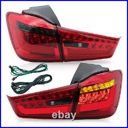 For Mitsubishi ASX Outlander Sport 12-18 Smoked LED Tail Lights Sequential Pair