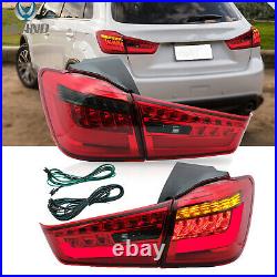 For Mitsubishi ASX Outlander Sport 2012-18 Smoked LED Tail Lights with Sequential