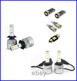 For Toyota Camry 2011-2015 White Cob LED Hi Low Beam DRL Conversion Kit Upgrade