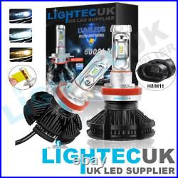 Ford Ranger 2016+ Canbus H11 / H8 Fanless 50w 12000lm Led Bulbs Xenon Kit